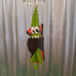 Glass Bong with Vampire Leaf Decal - 32cm