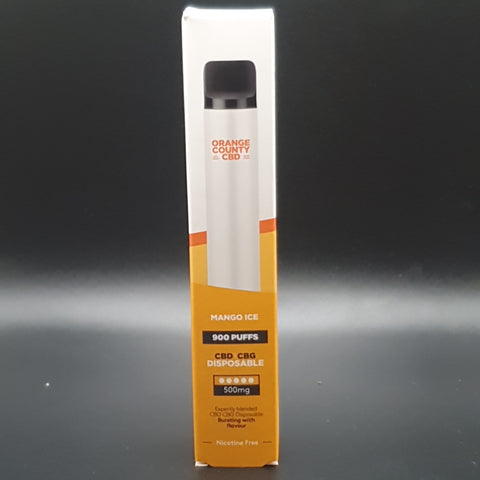 Orange County Disposable CBD Vape Cart 500mg - Mango Ice