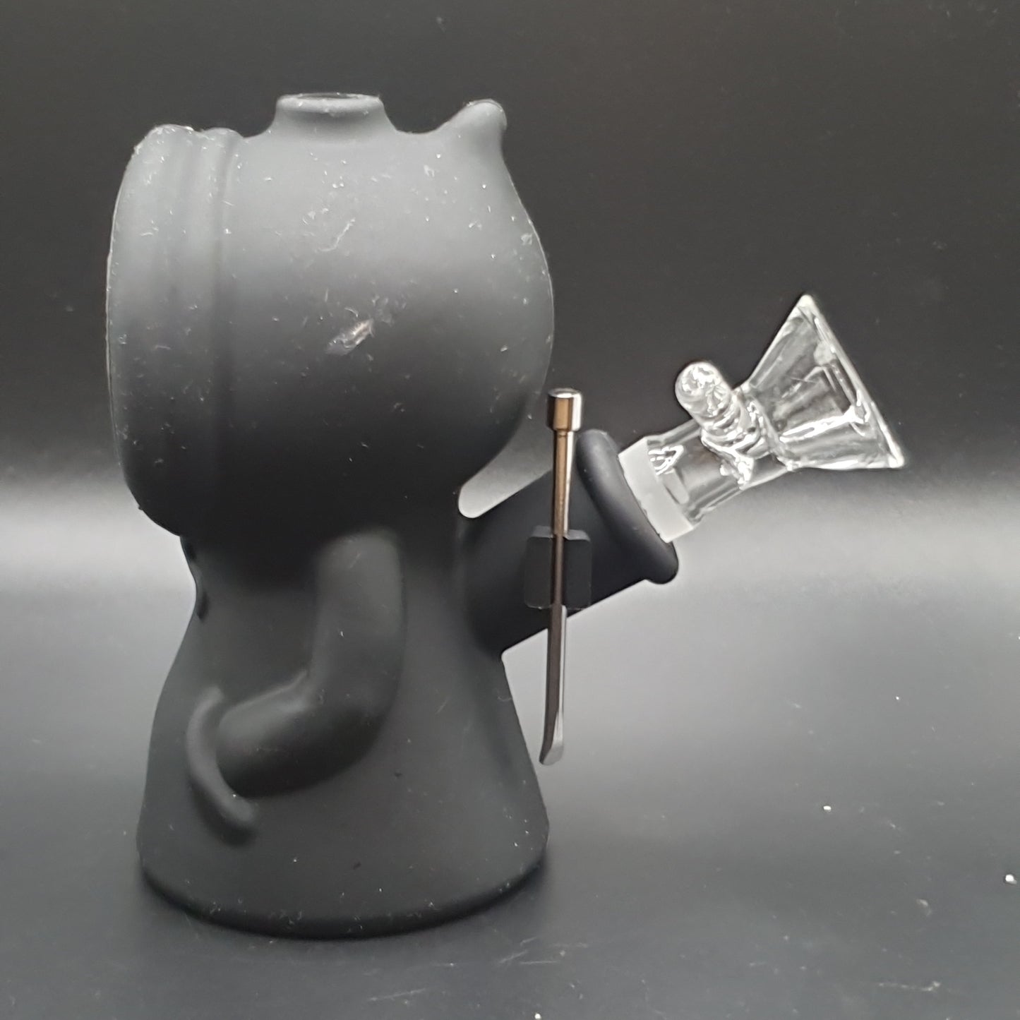 Silicone Alien Bong - 110mm - Black