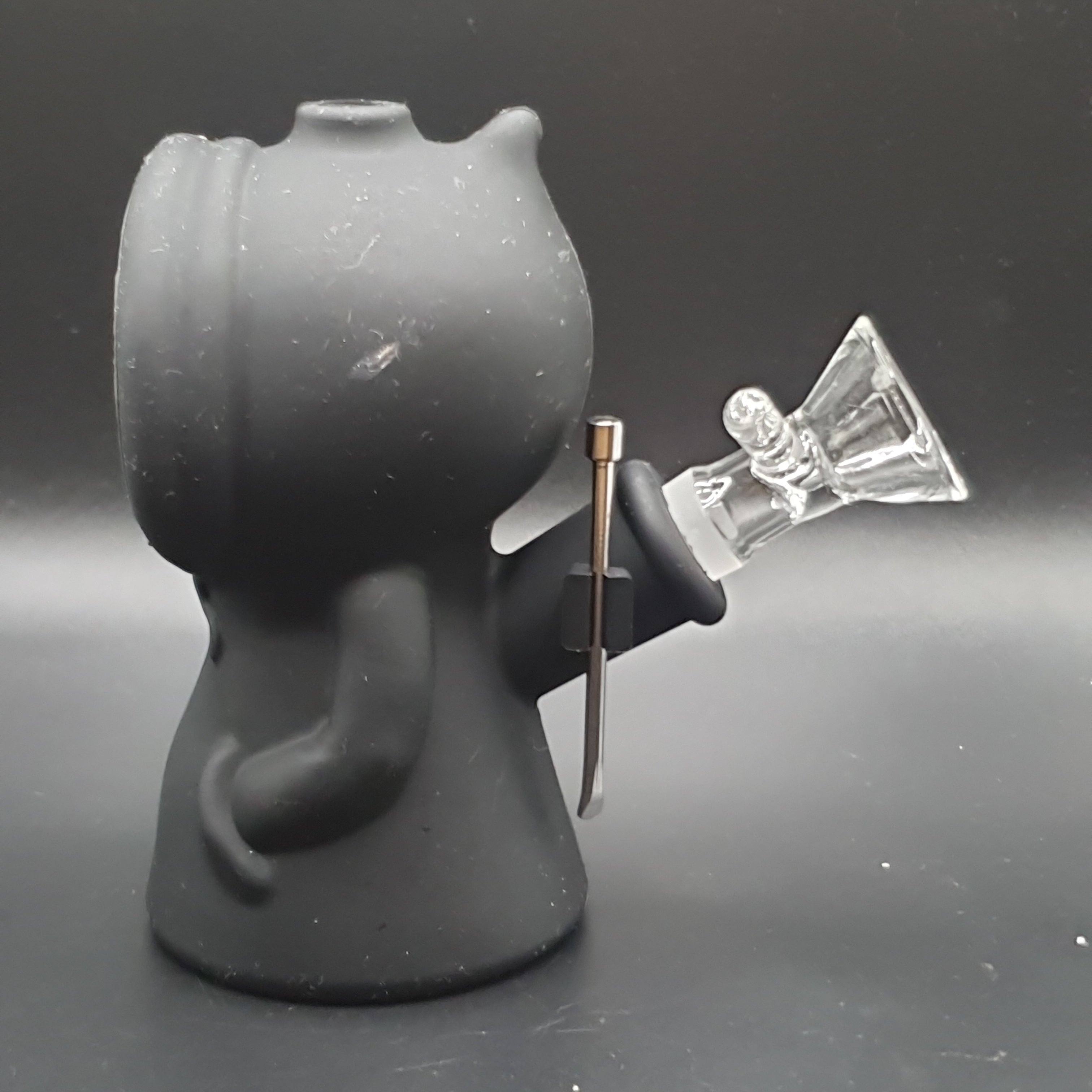 Silicone Alien Bong - 110mm - Black