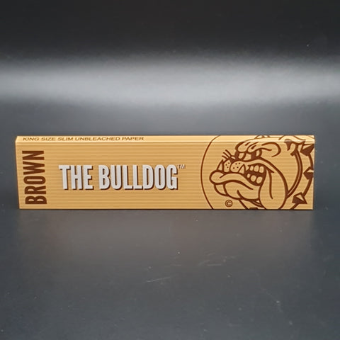 The Bulldog Brown Rolling Papers - Kingsize Slim Unbleached Papers