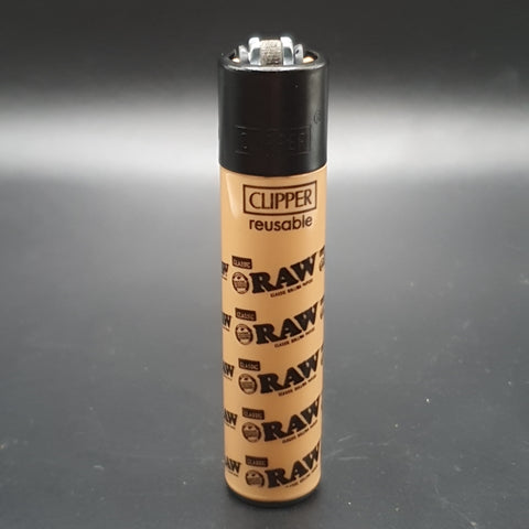 Clipper Lighter - Brown with Black Logos