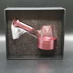 Aluminium Pipe with Glass Bowl - Pink