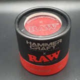 Hammercraft x RAW Aluminium  Grinder - 4 Piece  - Medium 55mm - Red