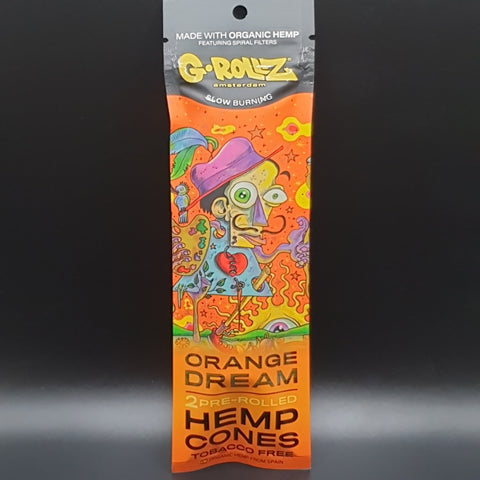 G-Rollz - Pre-Rolled Hemp Cones 2 Pack - Orange Dream