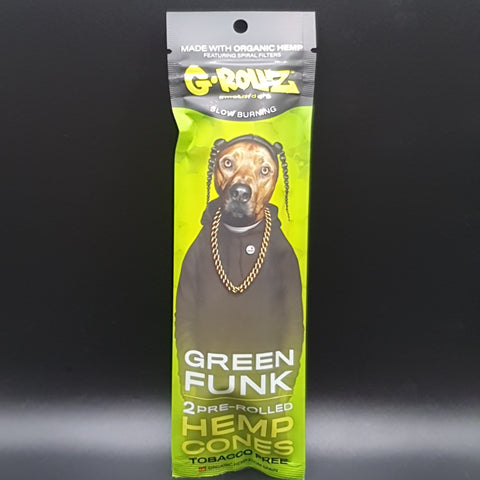 G-Rollz - Pre-Rolled Hemp Cones 2 Pack - Green Funk