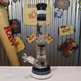 Black Leaf Black & Grey Bong - H: 40cm