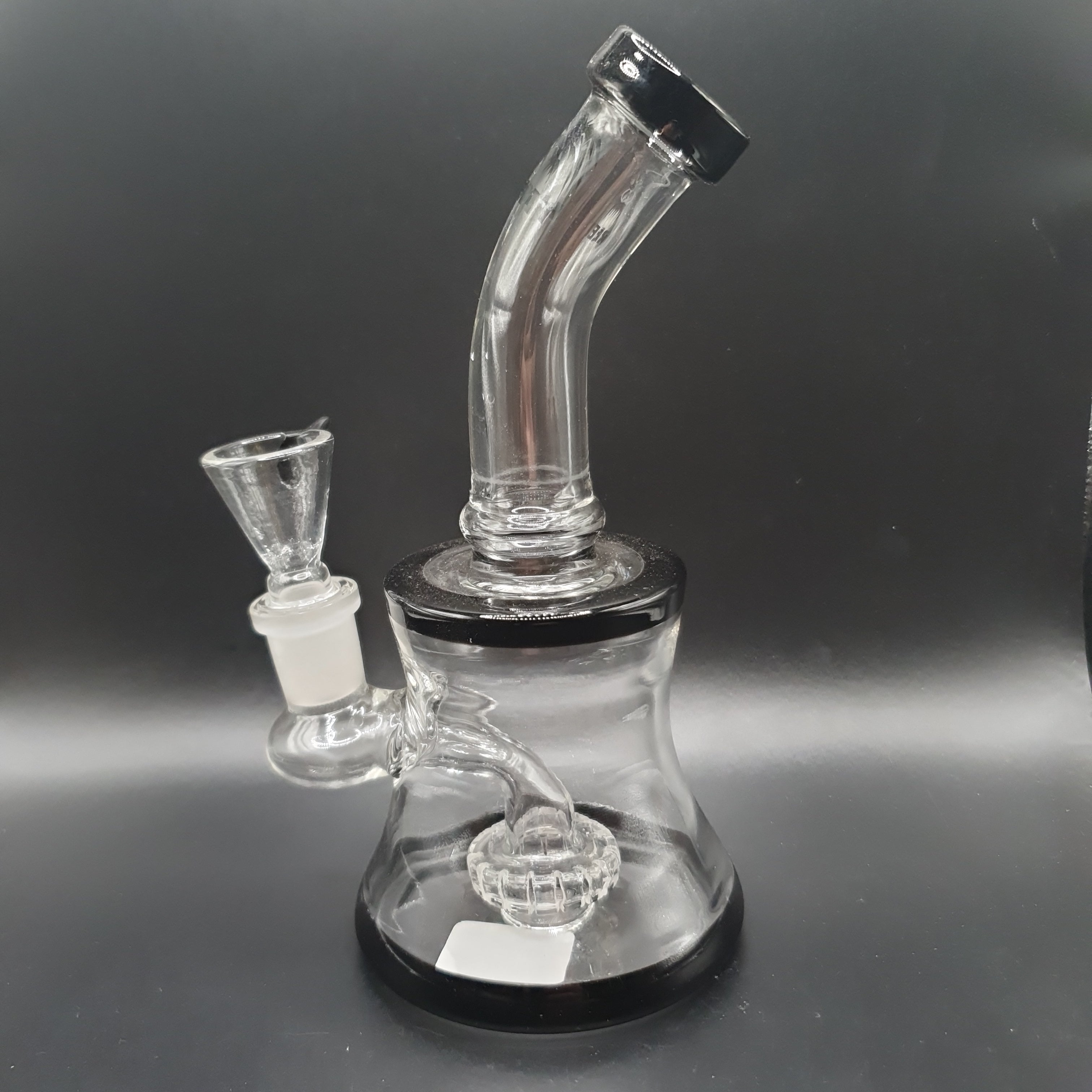 Breit - Glass Bubbler with Showerhead Percolator - Black