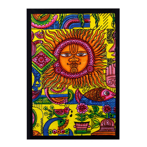 Cotton Wall Art - Sun - 75x115cm