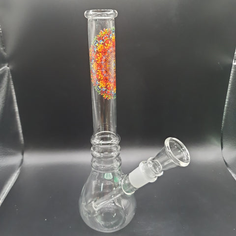 Glass Bong - H: 21cm - Mandala Design