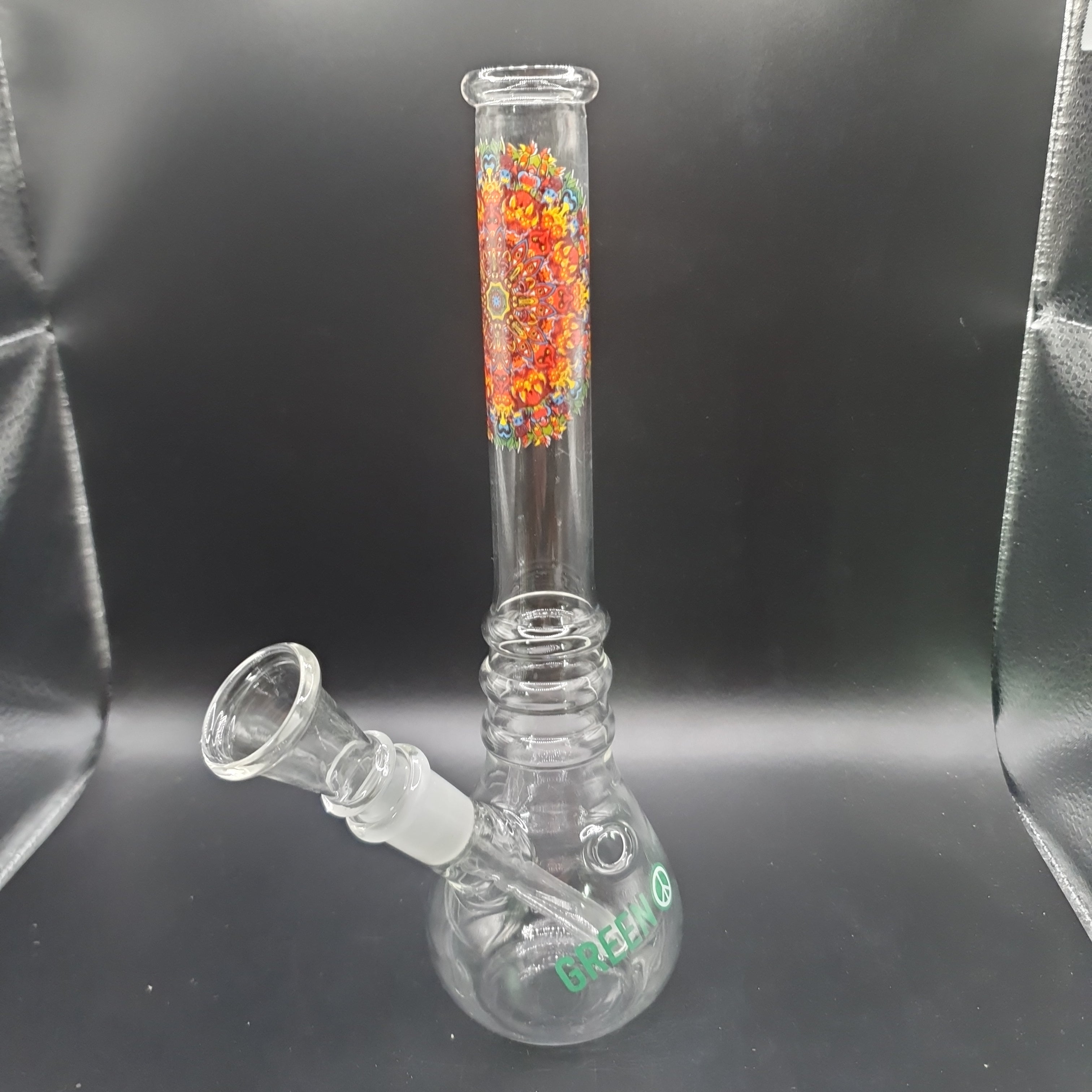 Glass Bong - H: 21cm - Mandala Design