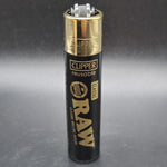 Clipper Lighter - Black with large Gold RAW Logo