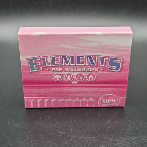Elements Pink Pre-Rolled Tips - Slide Pack - 21 Tips