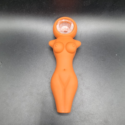Naked Lady Silicone Pipe - 12cm