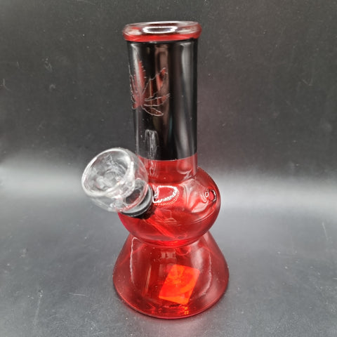 Mini Glass Bong - 136mm - Red