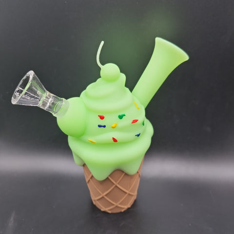Ice Cream Cone Silicone Bong - 150mm