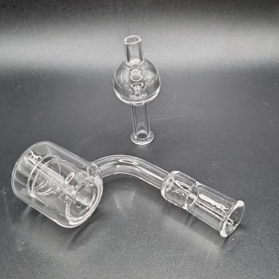 Dubbelwandige Quartz Banger met Carb Cap - 10mm Vrouwelijke Aansluiting