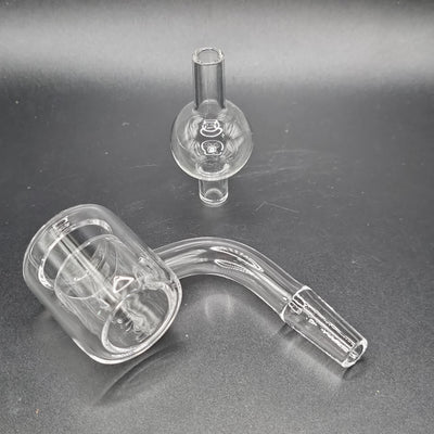 Dubbelwandige Quartz Banger met Carb Cap - 10mm Mannelijke Aansluiting