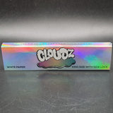 Cloudz Kingsize Slim Rolling Papers & Tips - White
