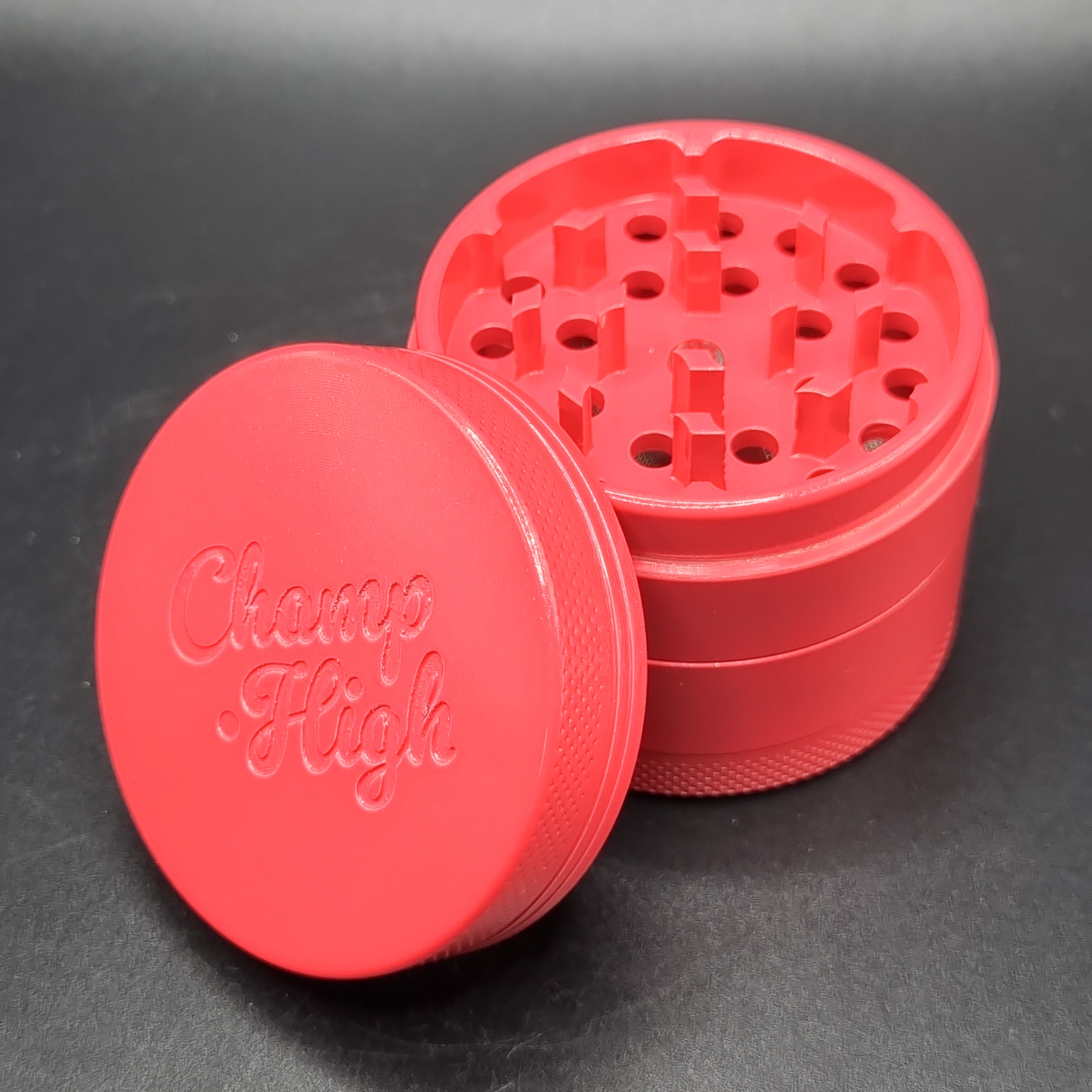 Champ High 4 Piece Pink Metal Grinder - 50mm
