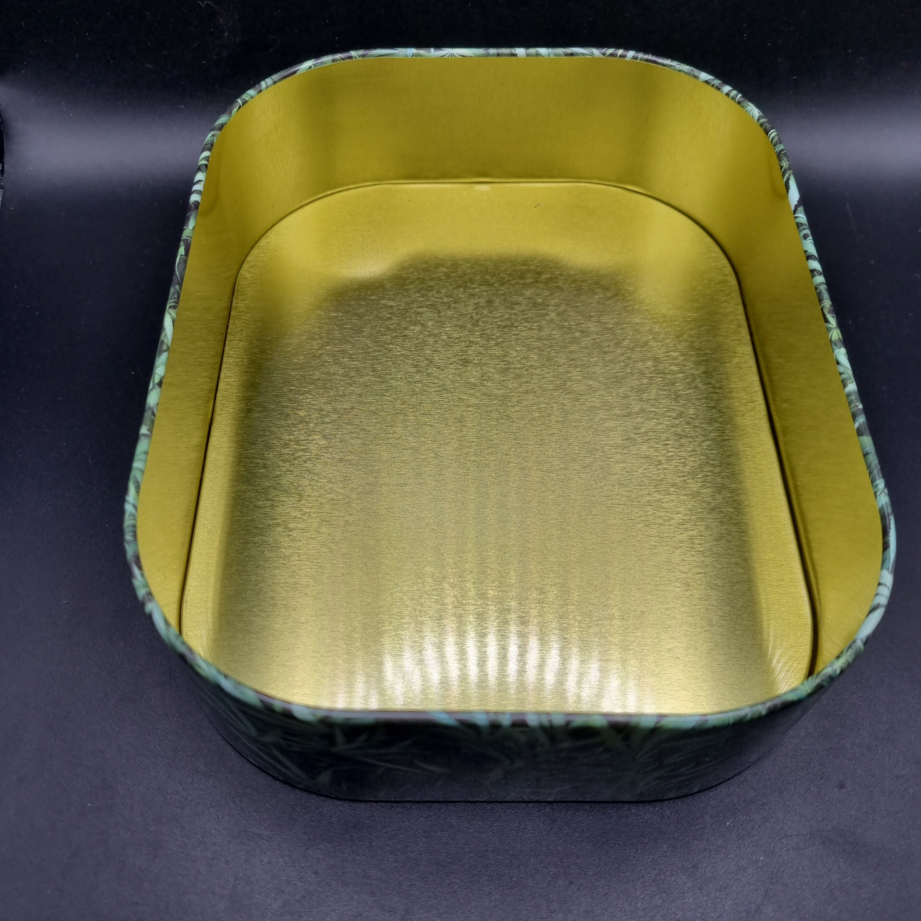 Metal Tin with Rolling Tray Lid - 180x140mm - Stoned Homer