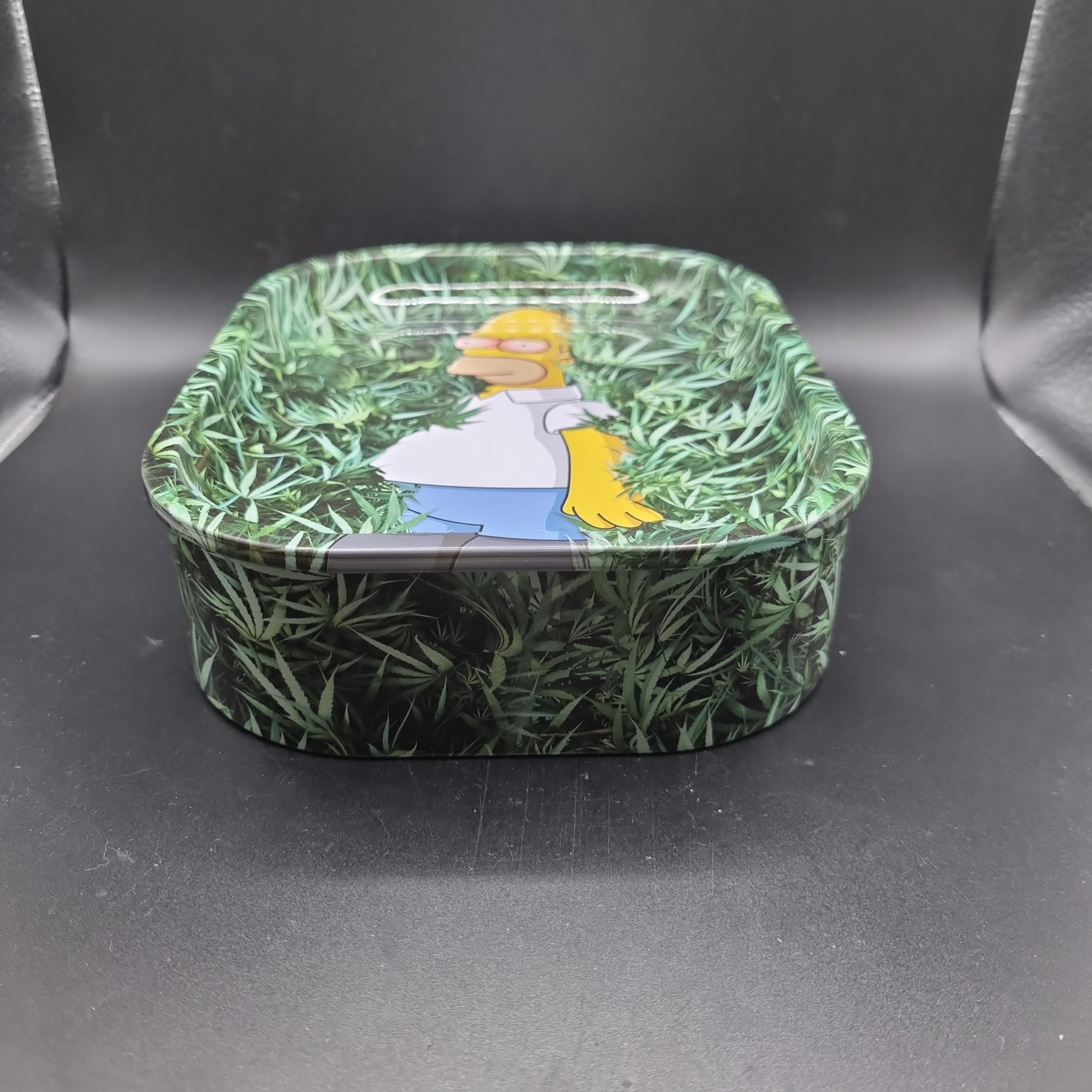 Metal Tin with Rolling Tray Lid - 180x140mm - Stoned Homer