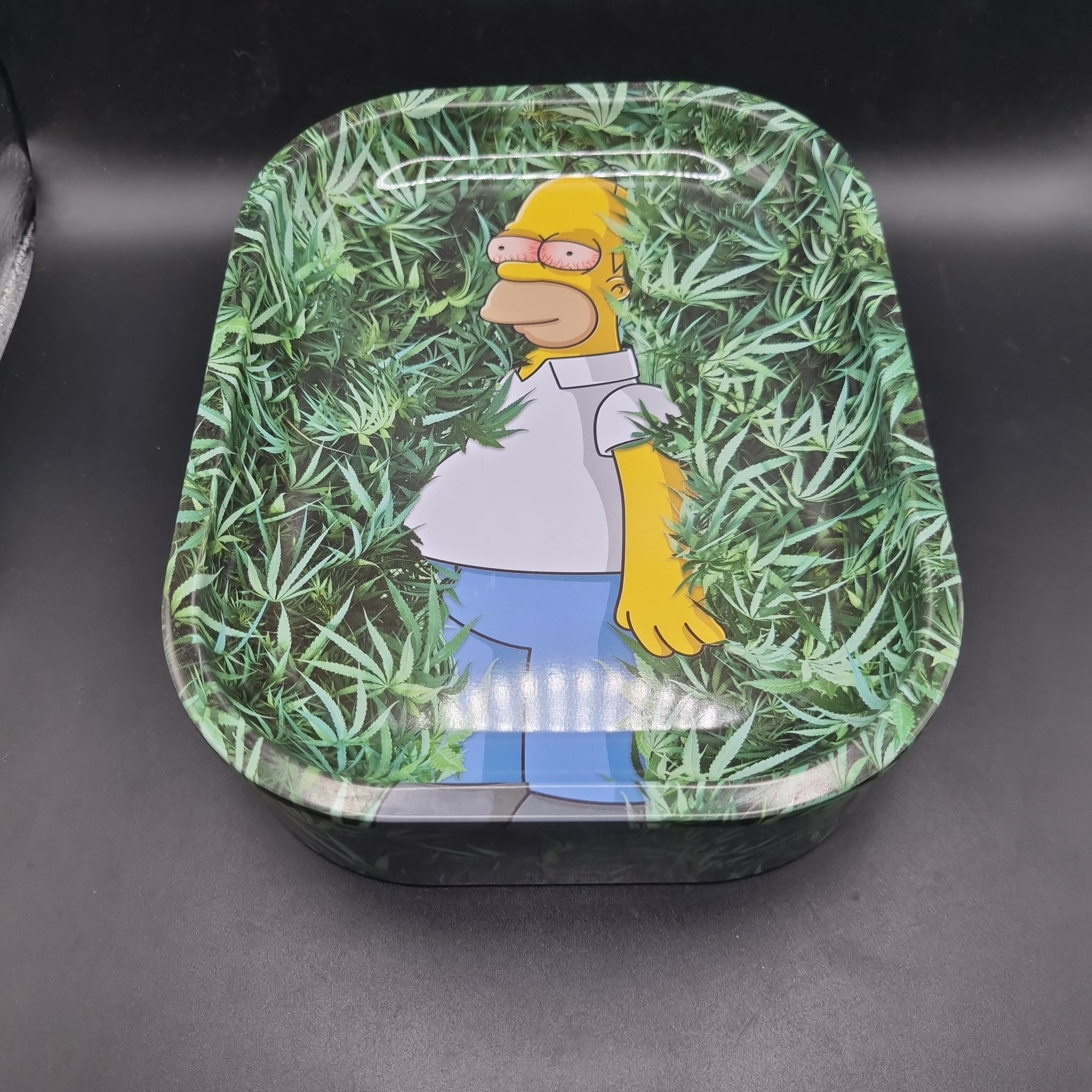 Metal Tin with Rolling Tray Lid - 180x140mm - Stoned Homer