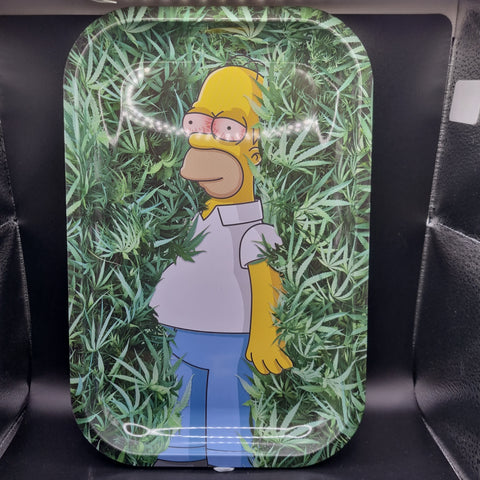 Small Metal Rolling Tray - Stoned Homer
