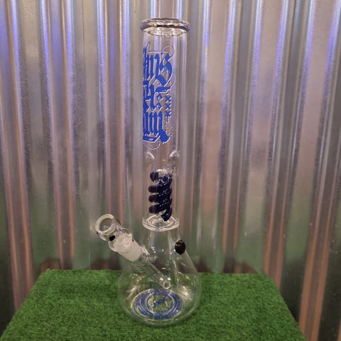 Amsterdam - Beaker Style Bong - H:37cm - Blue Perc