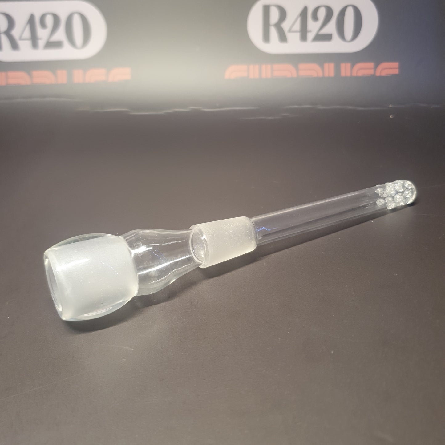 Glazen Downstem - 18mm - 100mm lang
