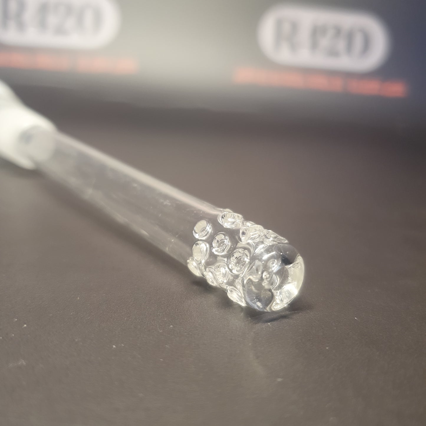 Glazen downstem - 18 mm - 115 mm lang