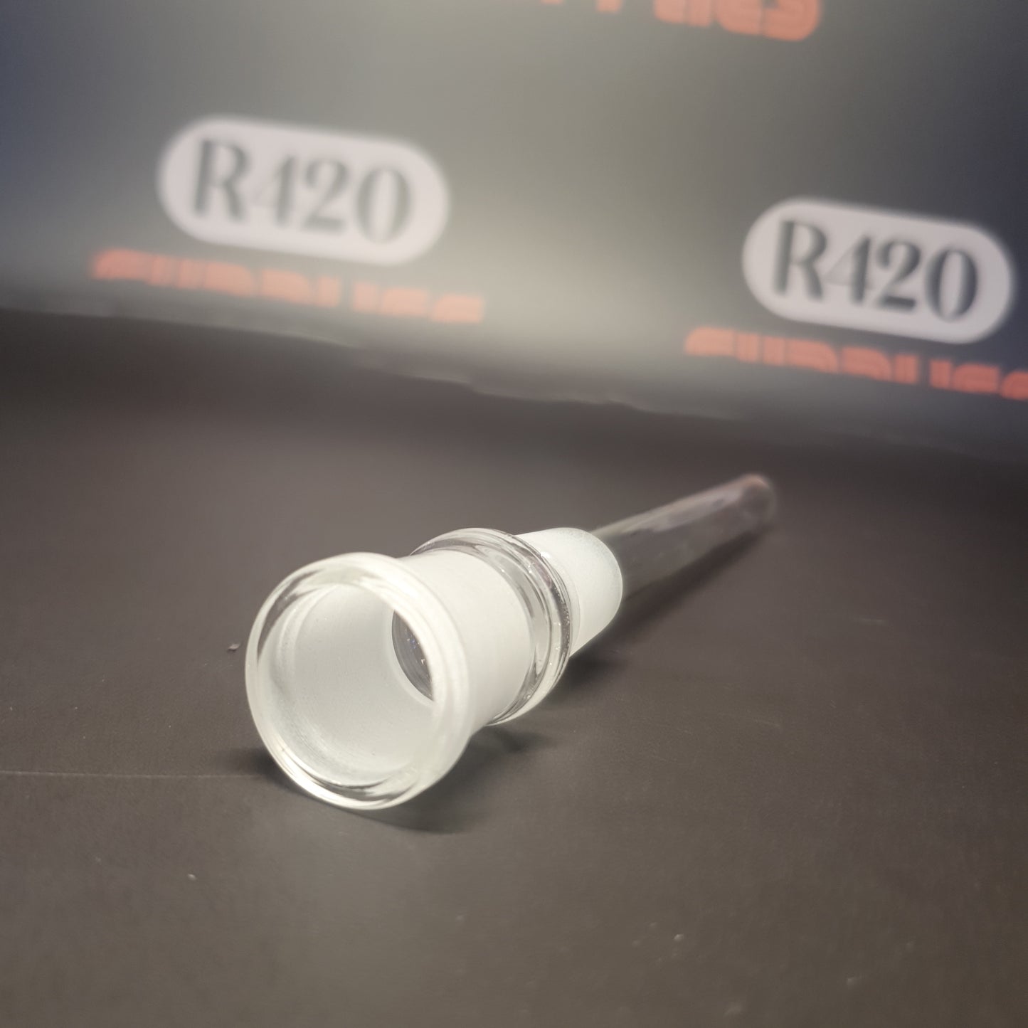 Glazen downstem - 18 mm - 125 mm lang