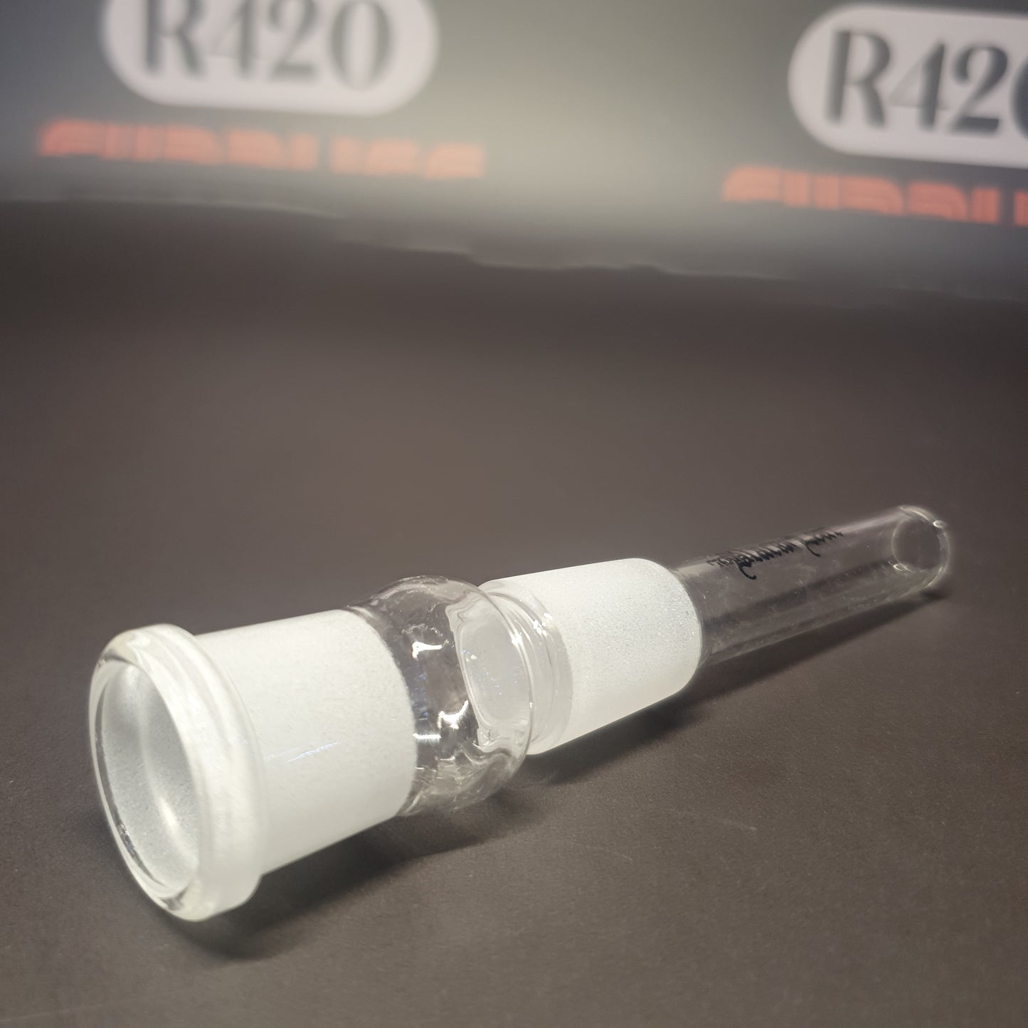 Glazen downstem - 18 mm - 60 mm lang