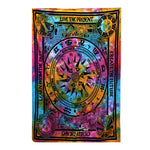Cotton Bedspread / Wall Hanging - Cycle of Ages - Single