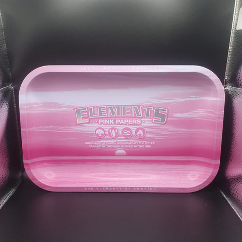 Elements Metal Rolling Tray - Pink - Small