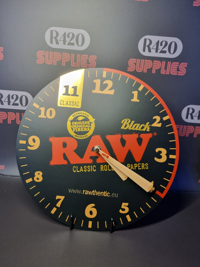 RAW Zwarte Wandklok