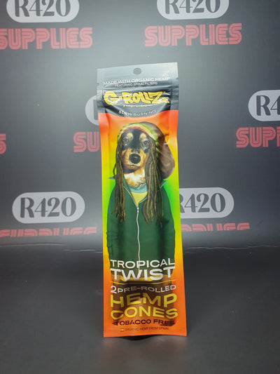 G-Rollz - Pre-Rolled Hemp Cones 2 Pack - Tropical Twist