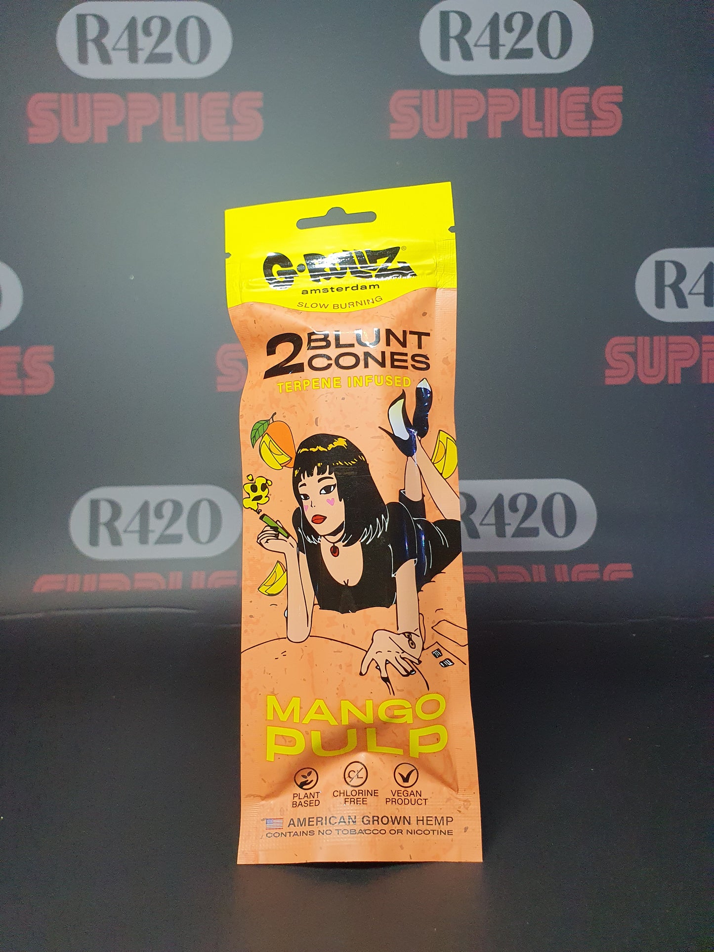 G-Rollz - Terpene Infused Pre-Rolled Blunt Cones - Mango Pulp