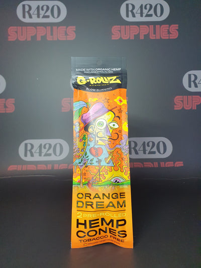 G-Rollz - Pre-Rolled Hemp Cones 2 Pack - Orange Dream