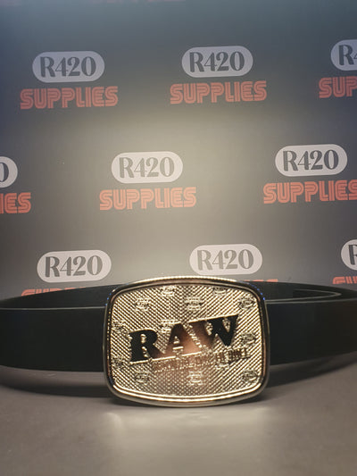 RAW Vegan Leather Belt & Metal Buckle