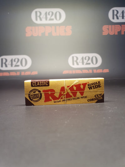 RAW Classic Single Wide - Single Window - Cut Corners - 50 Leavesv