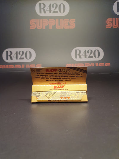 RAW Classic Single Wide - Single Window - Cut Corners - 50 Leavesv