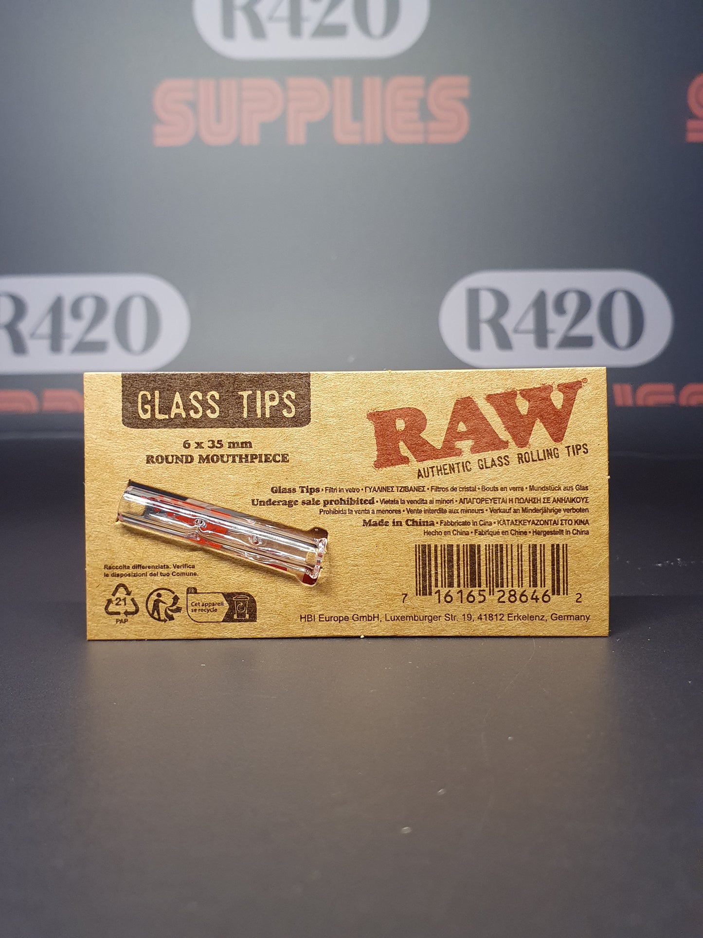 RAW Glass Tip - Round