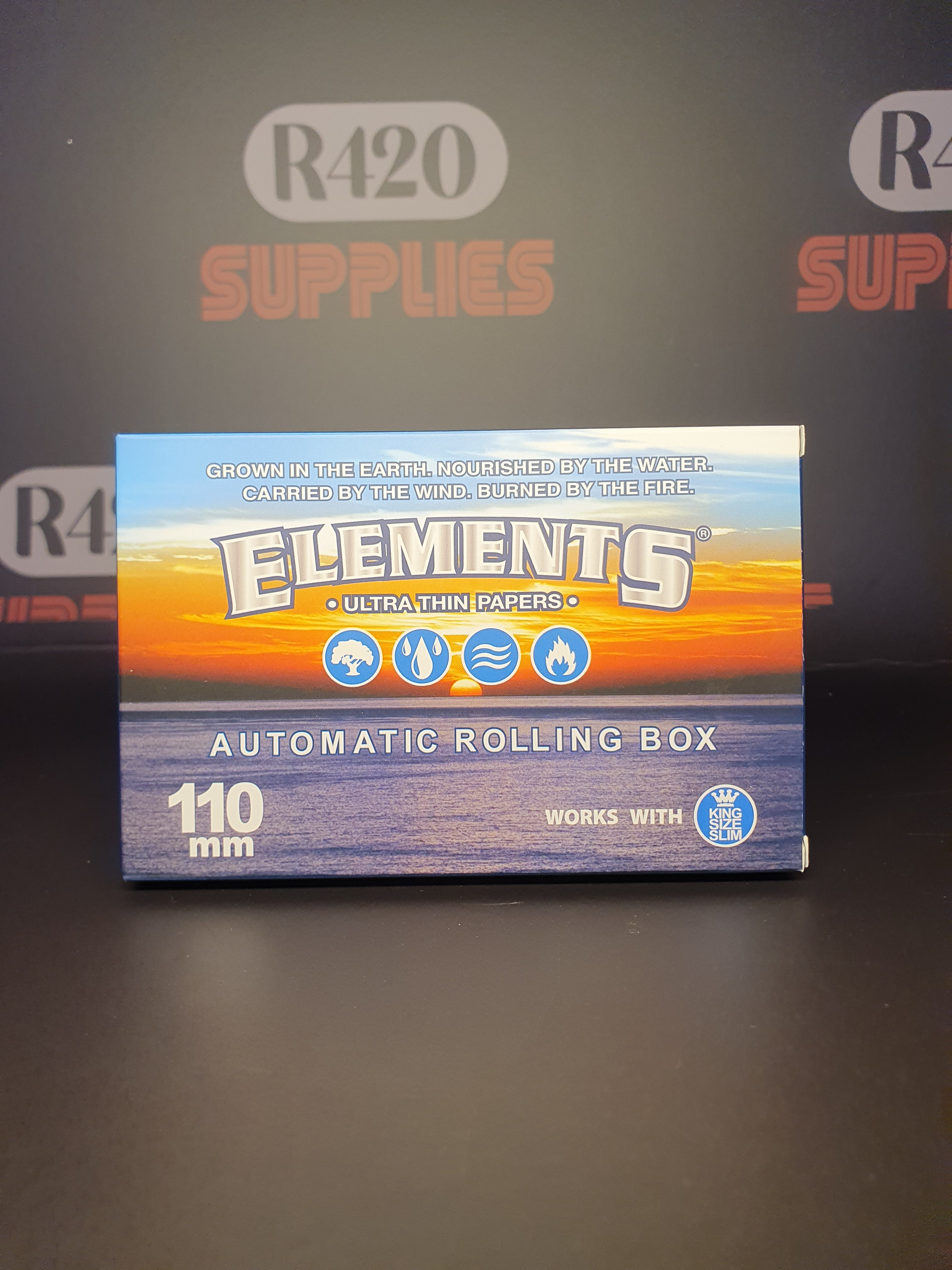 Elements Automatic Rolling Box - 110mm - Blue