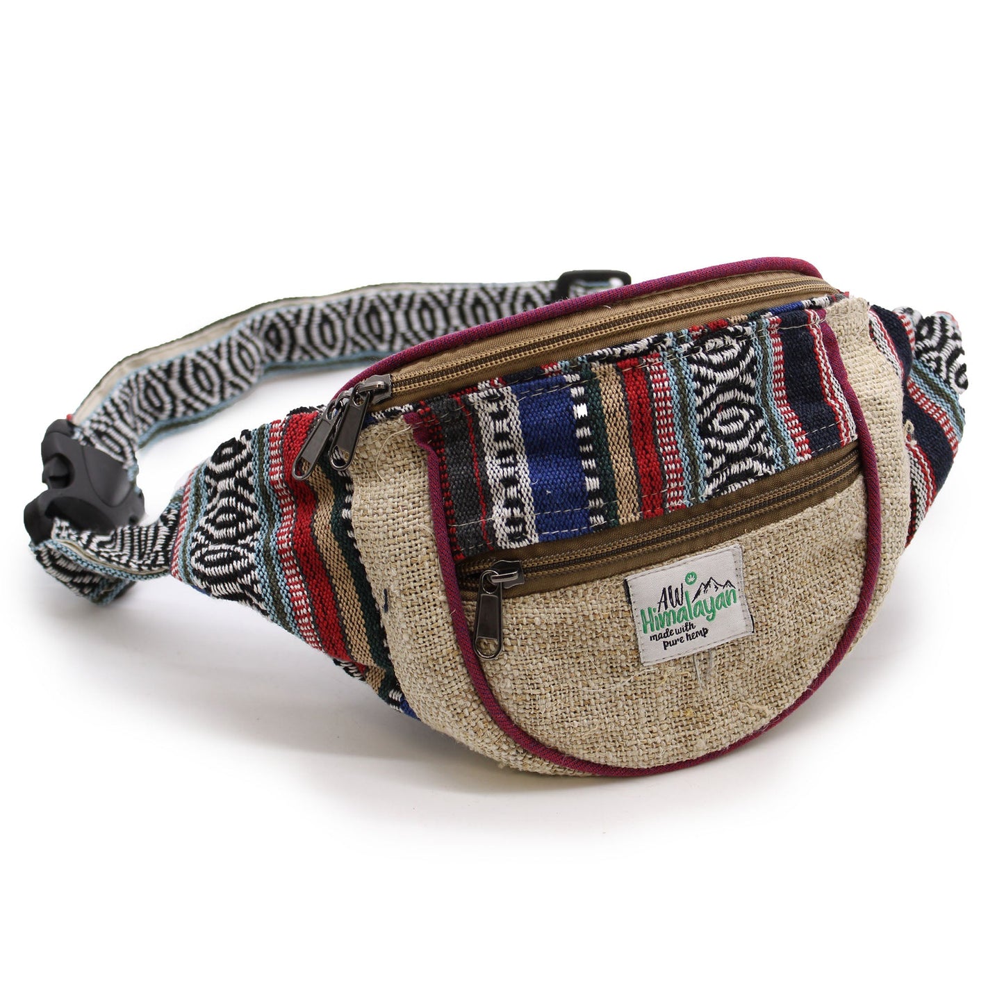 Hemp & Cotton Bum Bag – Mixed Boho Designs