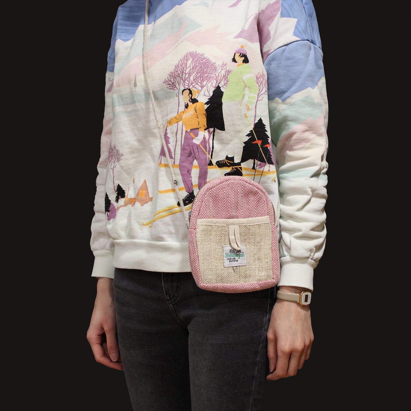 Mobiele hennepzak met trekkoord (willekeurige kleuren)