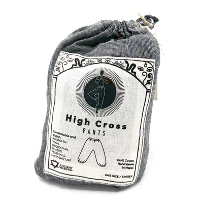 Yoga / Festival Pants - High Cross Himalayan Print on Grey