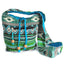Jacquard Nepal Style Sling Bag – Teal & Earth Tones