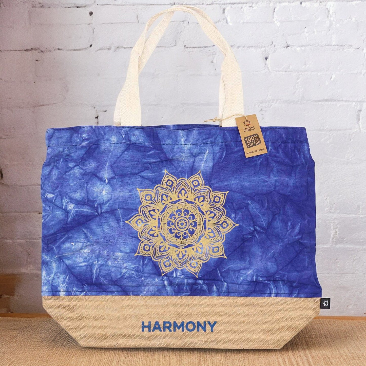 Blue Stonewash - All Natural Bag - Mandala (Harmony)