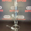 Glass Bong - Clear with Leaf Design - H: 38cm